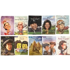 Who Was/Who Is Book Collection Lot of 10 Books